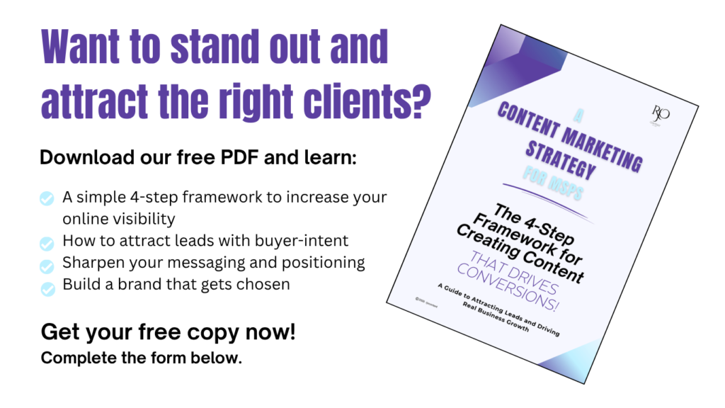 Content marketing strategies for MSPs