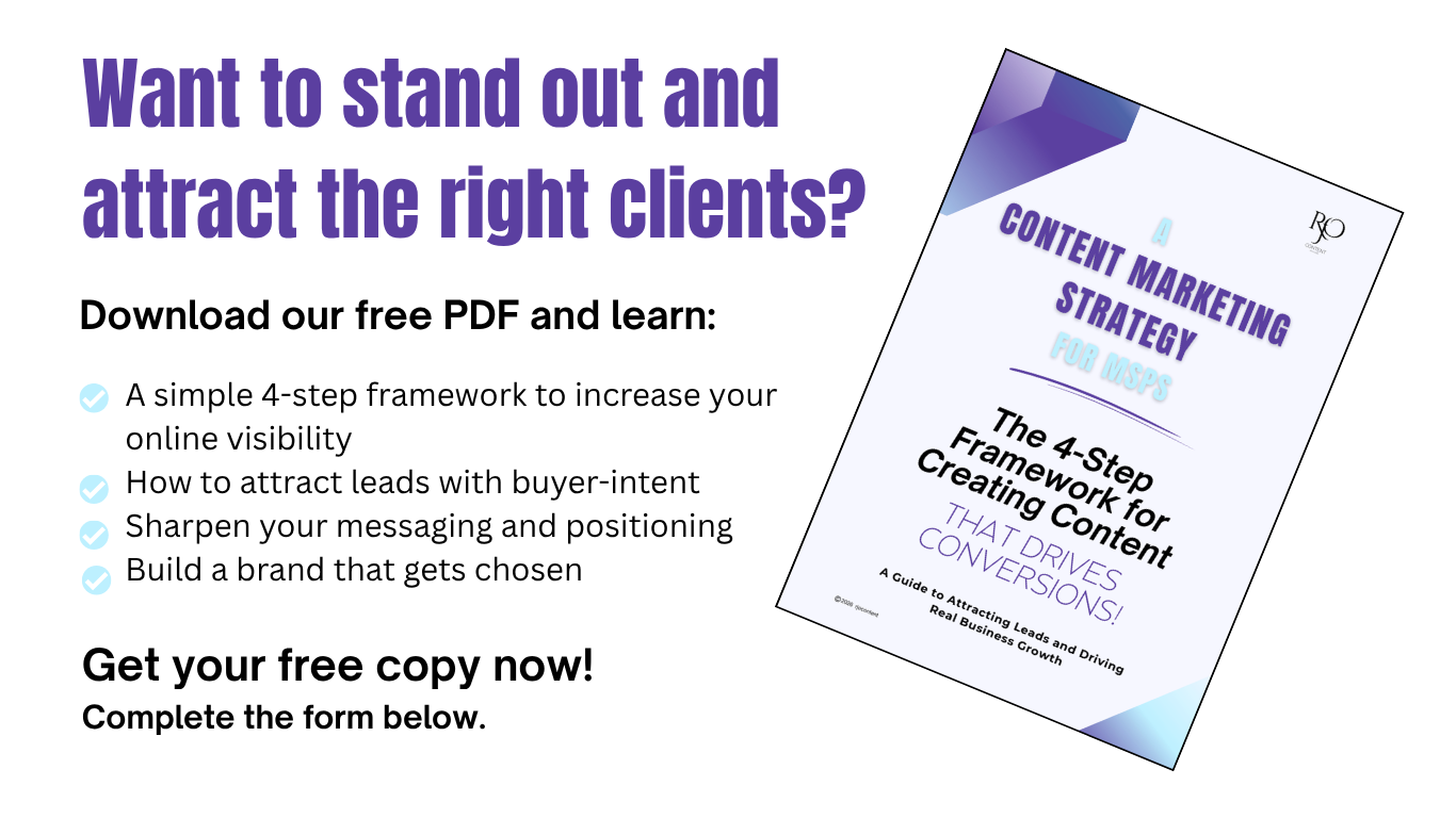 Content marketing strategies for MSPs