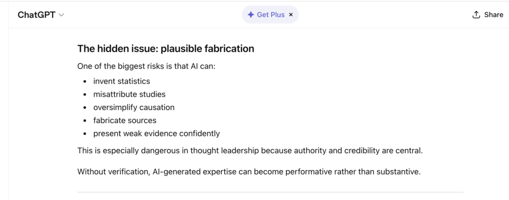 fabricated AI-generated content